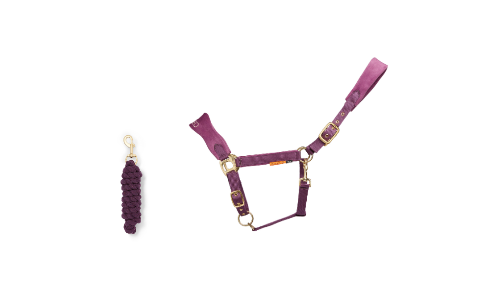 Suede Elite Headcollar & Rope set