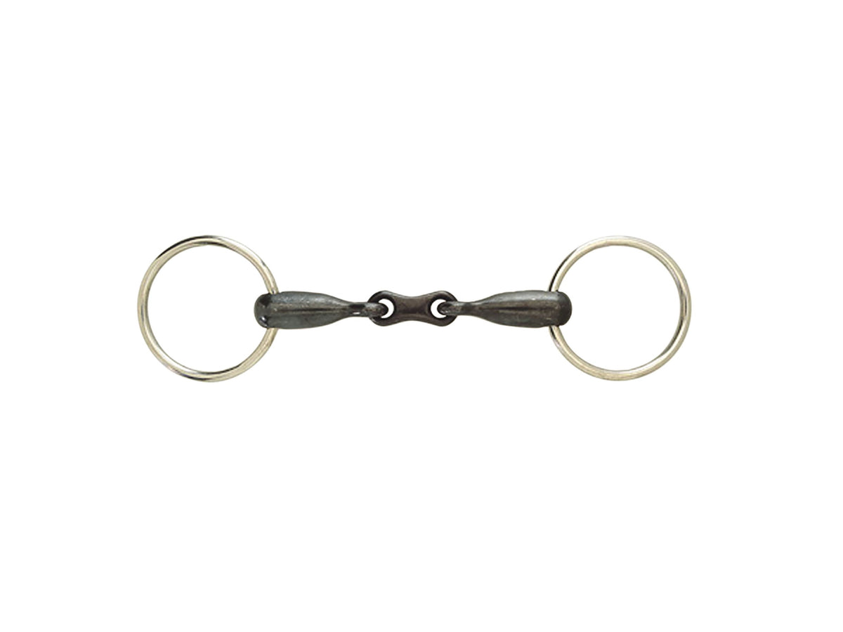 KORSTEEL SWEET IRON FRENCH LINK LOOSE RING SNAFFLE BIT 5.5"