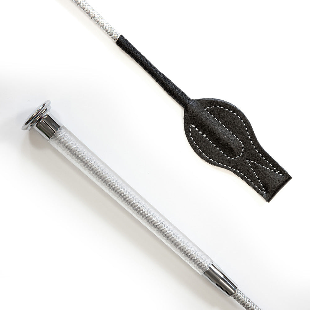 junior cush grip whip silver grey - equestrian equipment