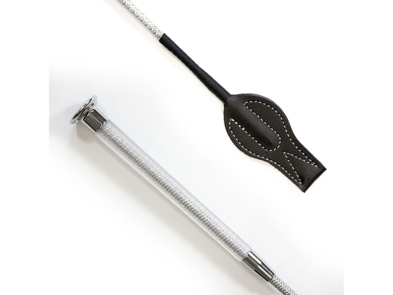 junior cush grip whip silver grey - equestrian equipment