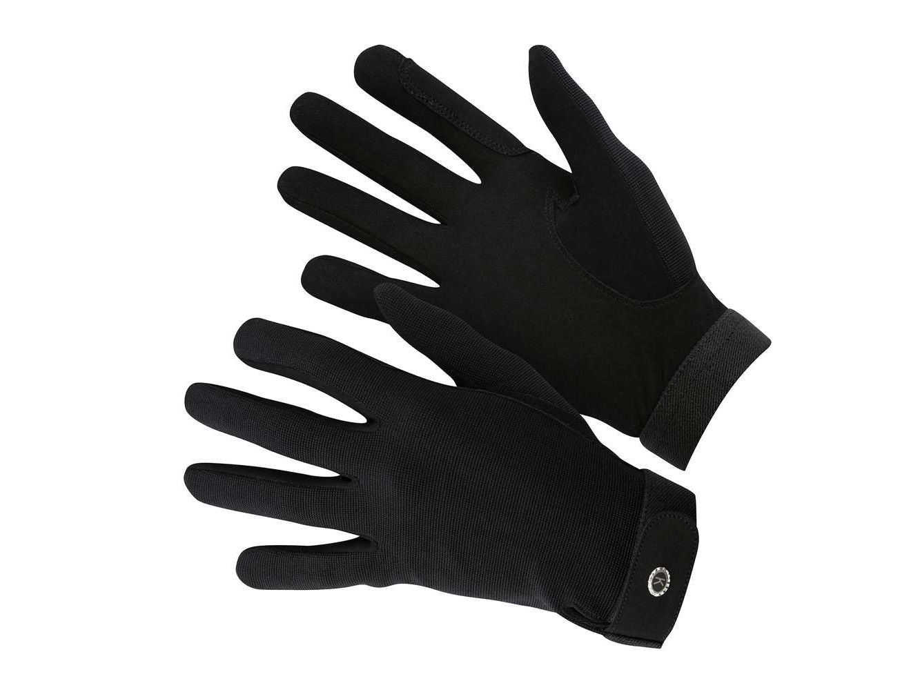 km elite all rounder gloves black - equestrian equipment