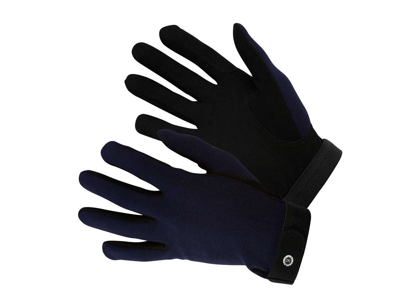 km elite all rounder gloves navy blue - equestrian equipment