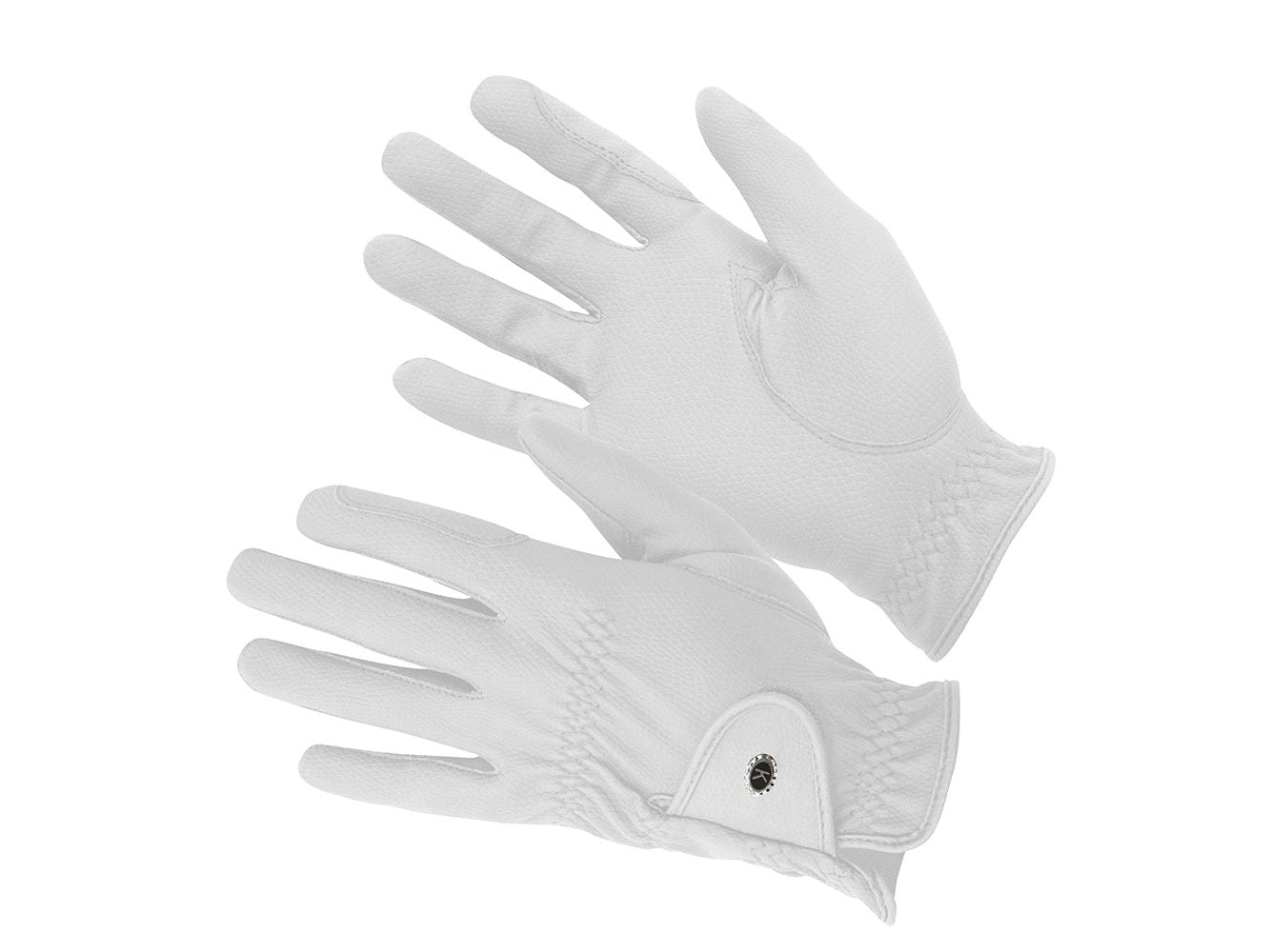 km elite progrip gloves white - equestrian equipment