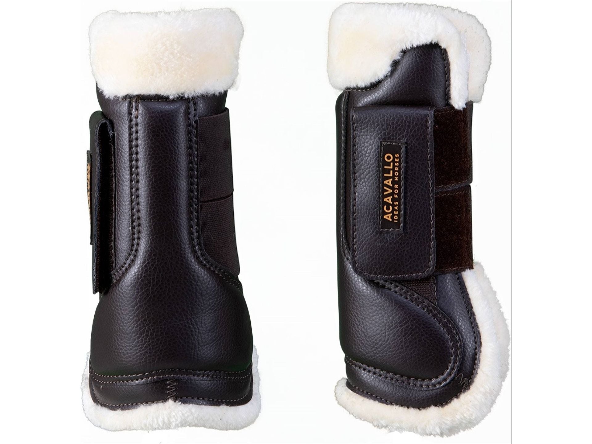 Acavallo eco leather tendon boots - equestrian equipment