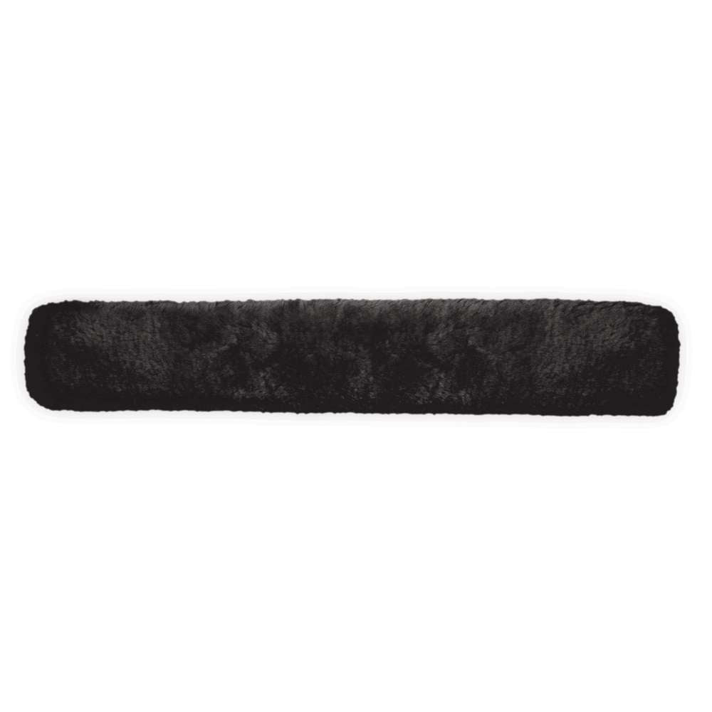 100% merino sheepskin girth sleeve 60x12 black - equestrian equipment