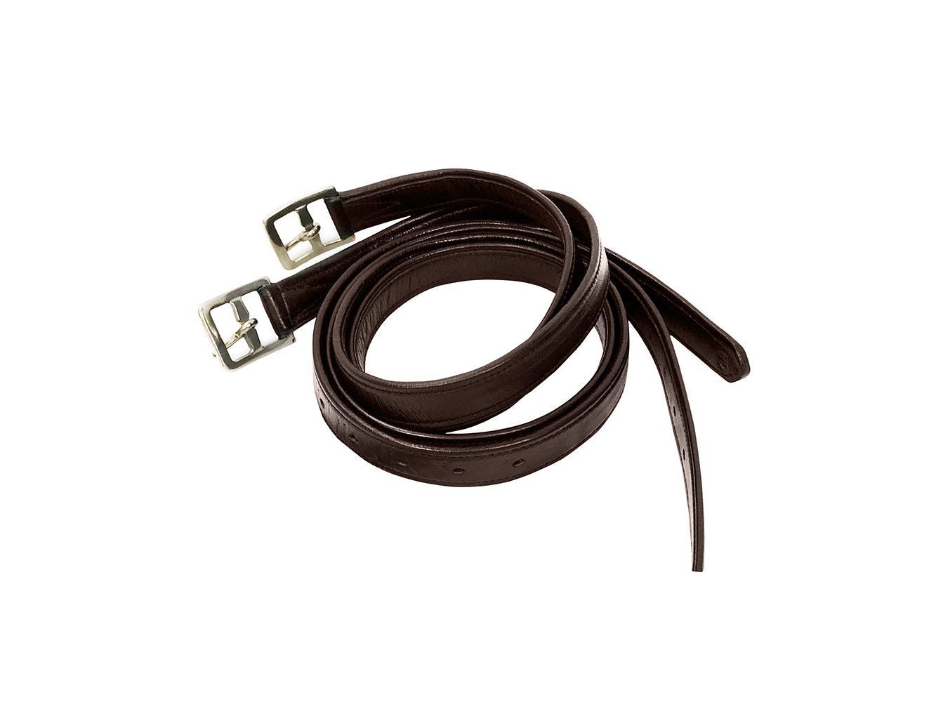 km elite soft laminated stirrup leathers havana - equestrian equipment