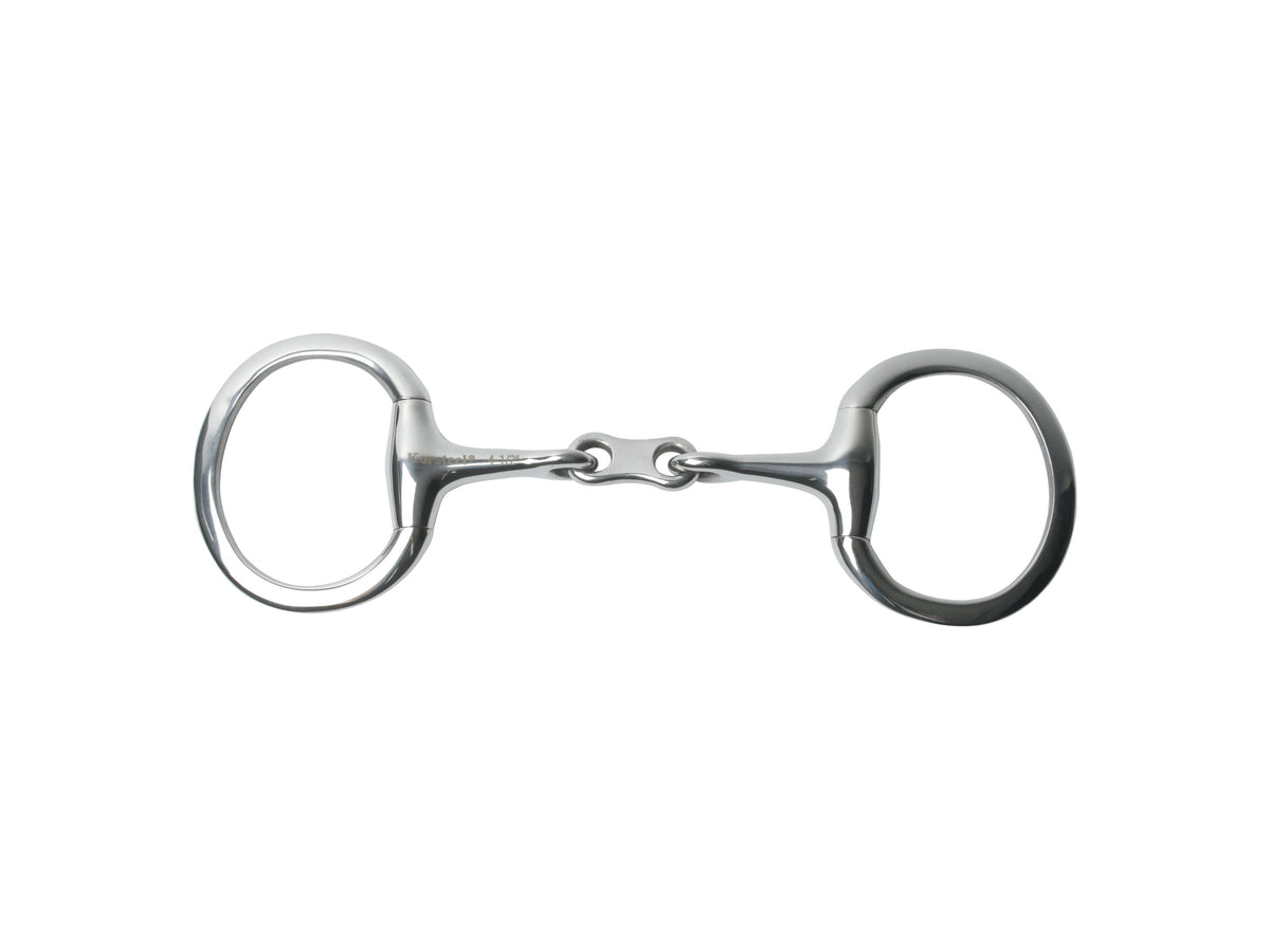 KORSTEEL STAINLESS STEEL FRENCH LINK EGGBUTT SNAFFLE BIT 5"