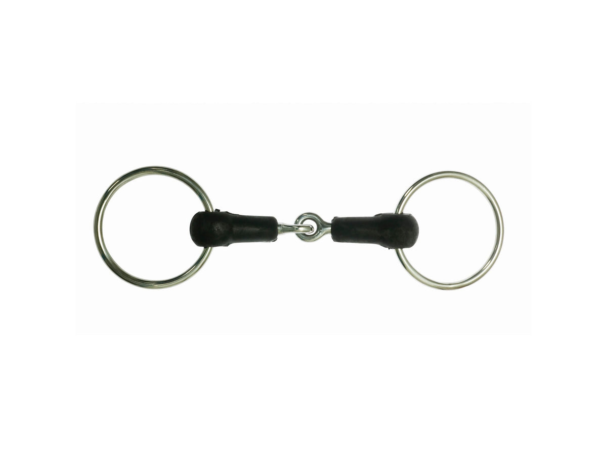 Korsteel Hard Rubber Jointed Loose Ring Snaffle Bit