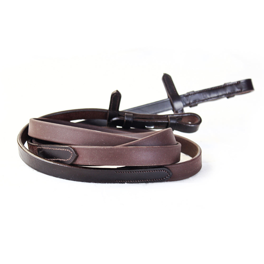biothane smooth grip reins havana - equestrian equipment