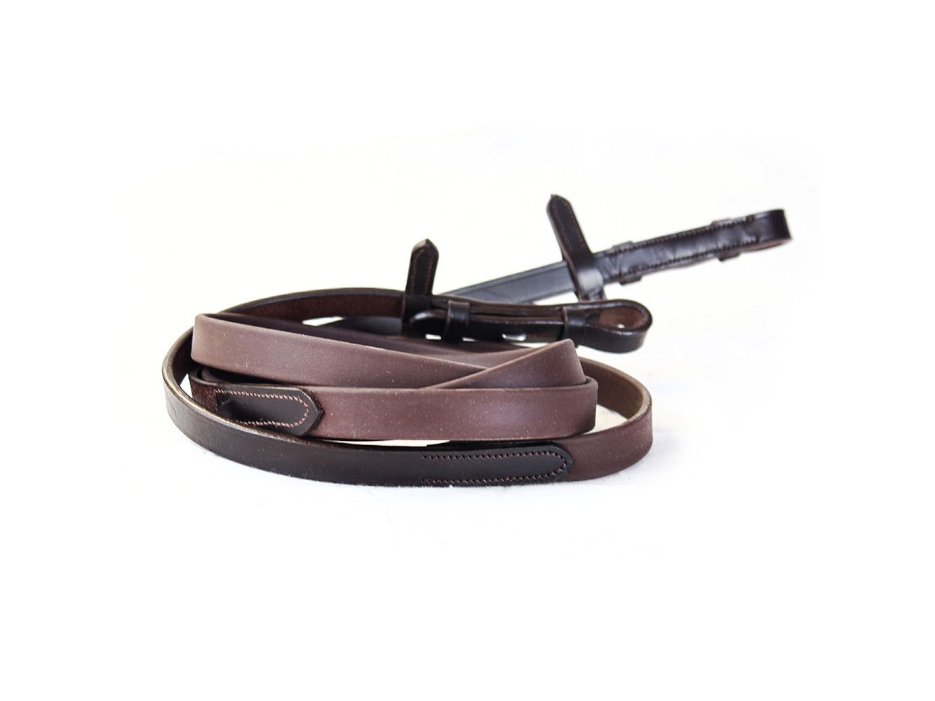 biothane smooth grip reins havana - equestrian equipment