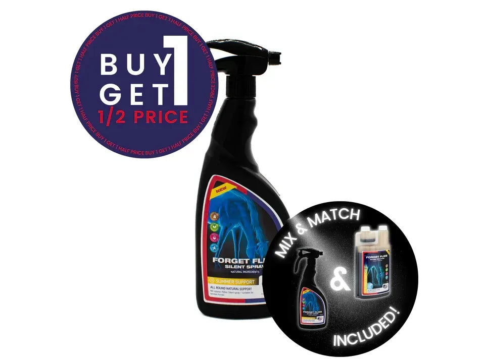 forget flies spray 750ml - equestrian equipment