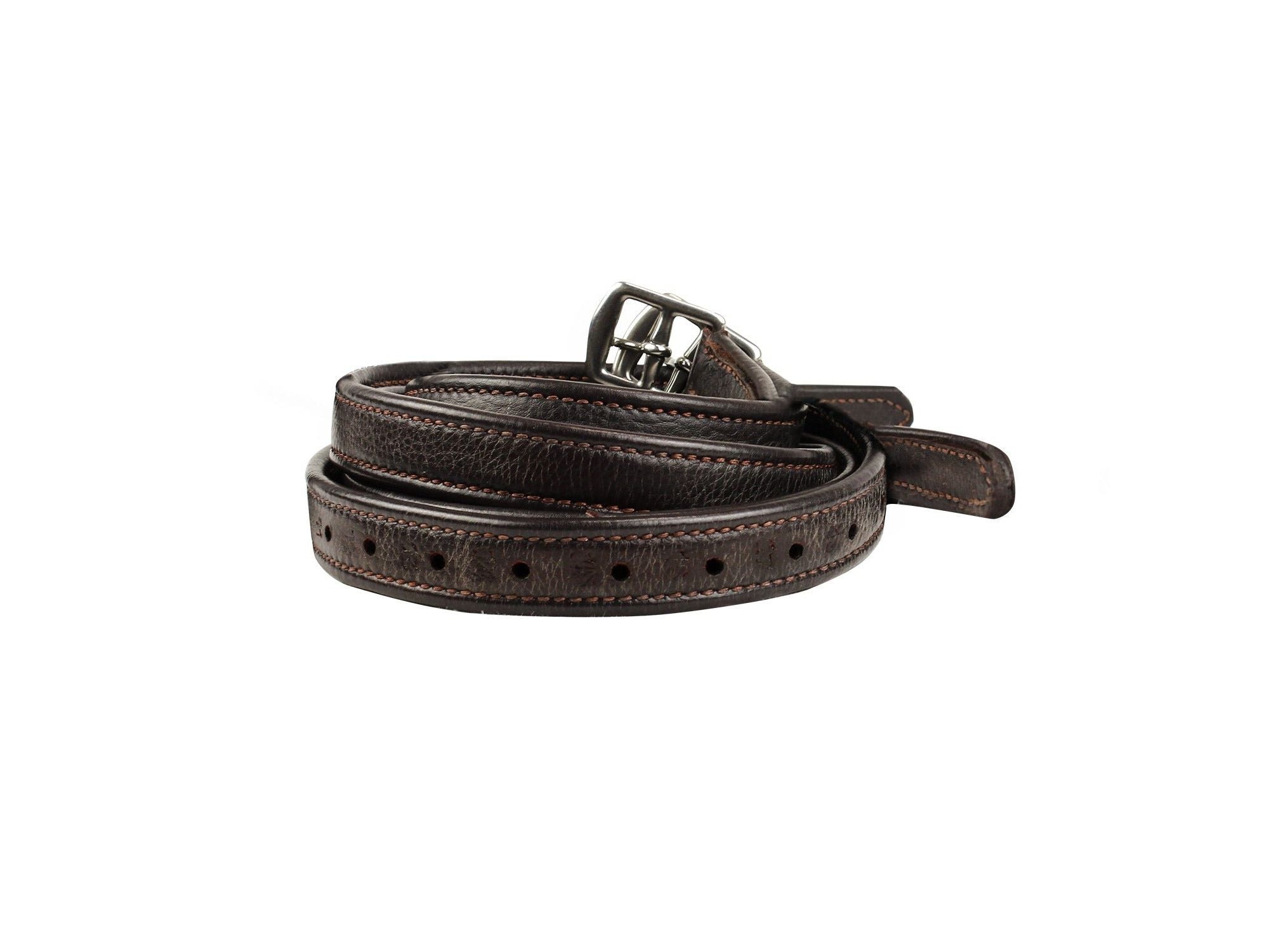 luxury stirrup leathers brown - equestrian equipment