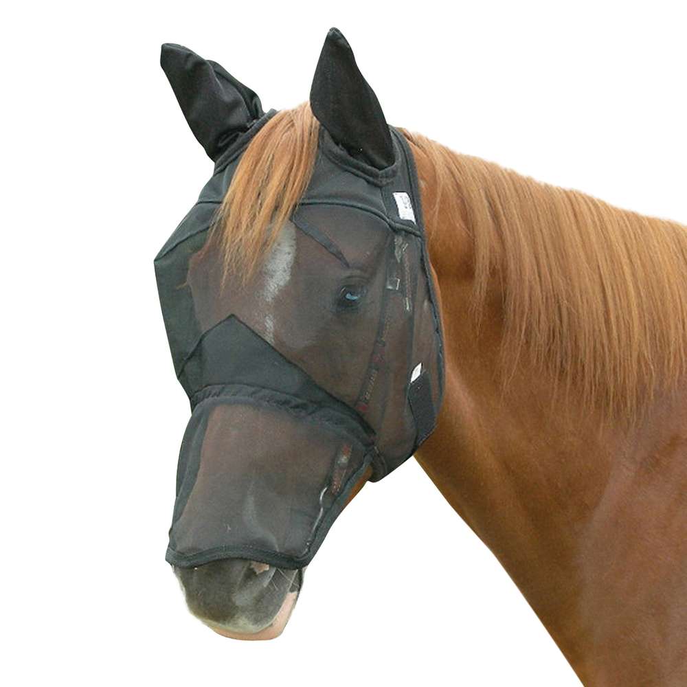cashel crusader quiet ride fly mask - equestrian equipment