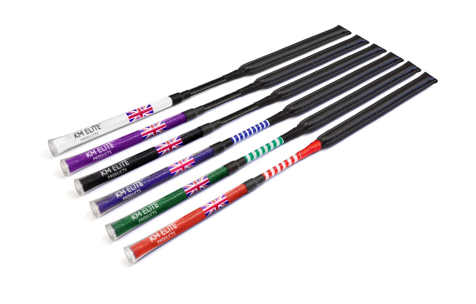 km cush grip jump bat slimline whip - equestrian equipment