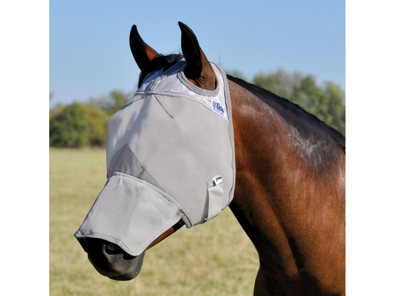 cashel fly mask long - equestrian equipment