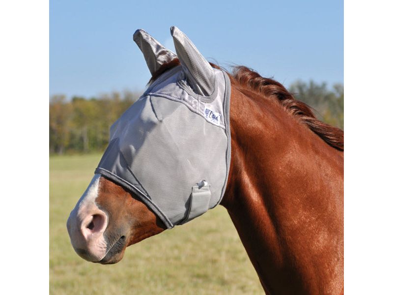 cashel crusader fly mask standard with ears - equestrian equipment