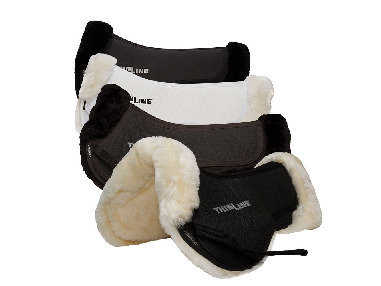 thinline full sheepskin comfort half pad - equestrian equipment