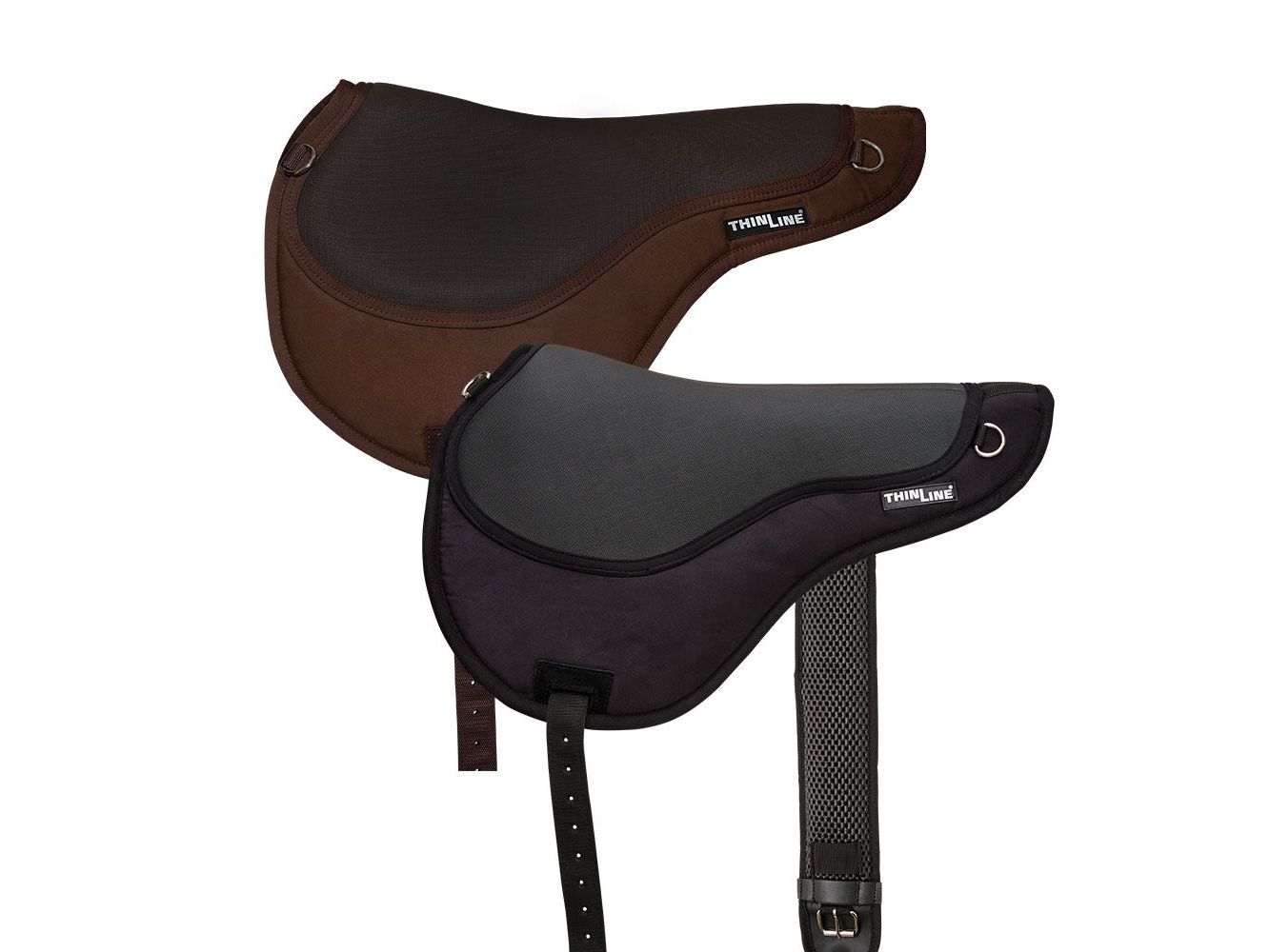 thinline comfort bareback saddle pad with girth - equestrian equipment