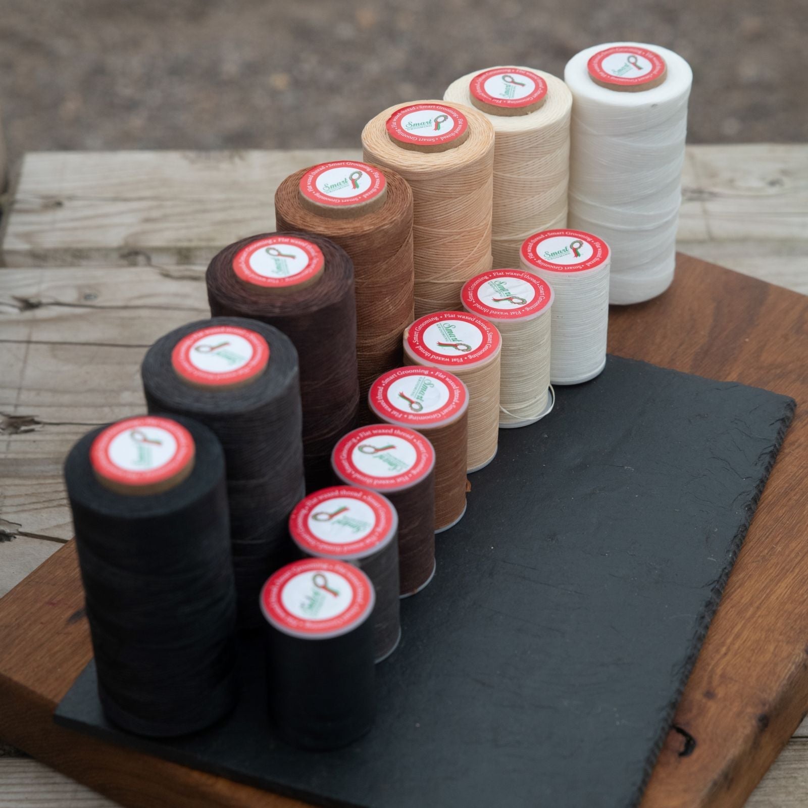 flat waxed plaiting thread - equestrian equipment