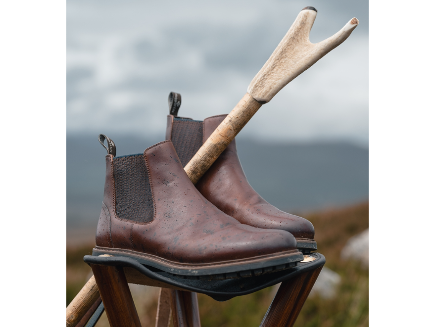 Hoggs of Fife Banff Dealer Boots Walnut Leather RRP£85  - EU45 RRP£85