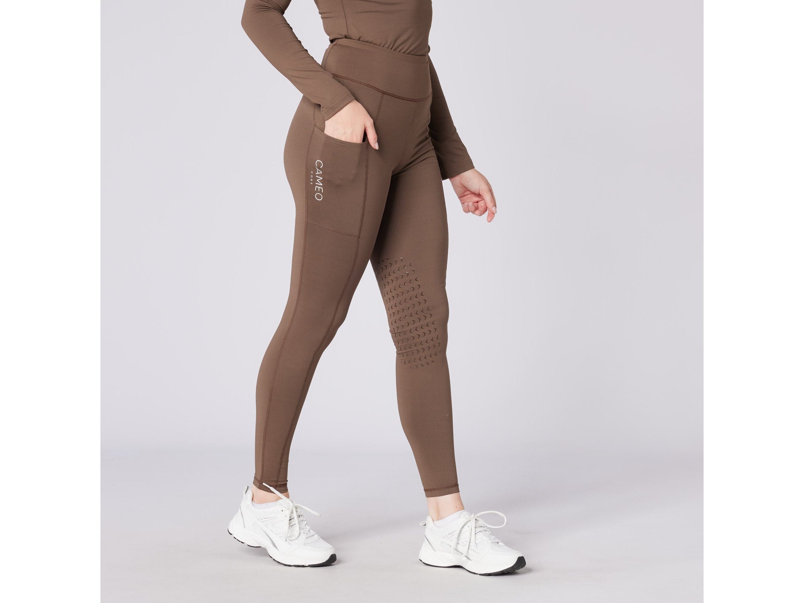 Core Riding Tights Mocha main view
