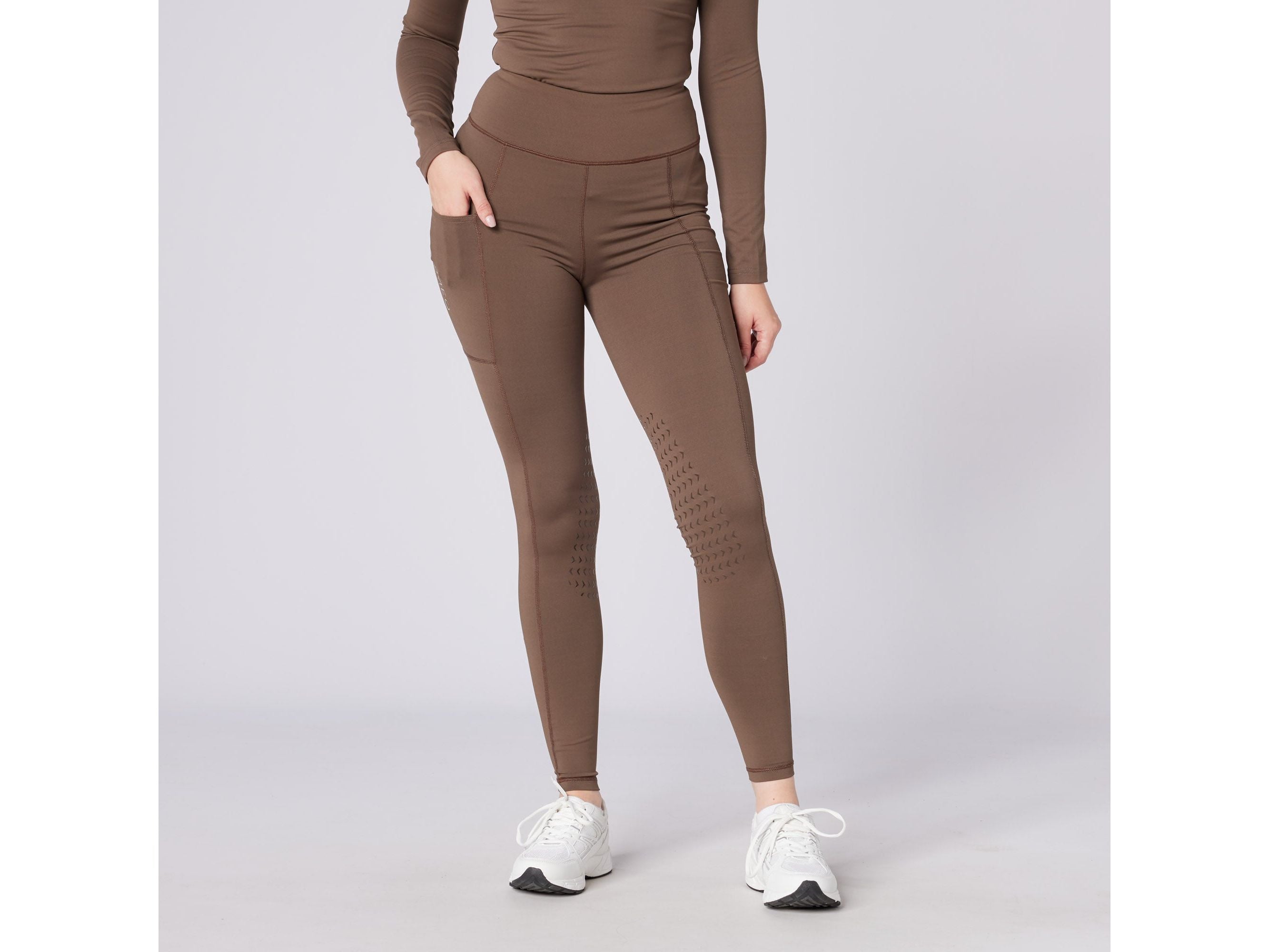 Core Riding Tights Mocha side view