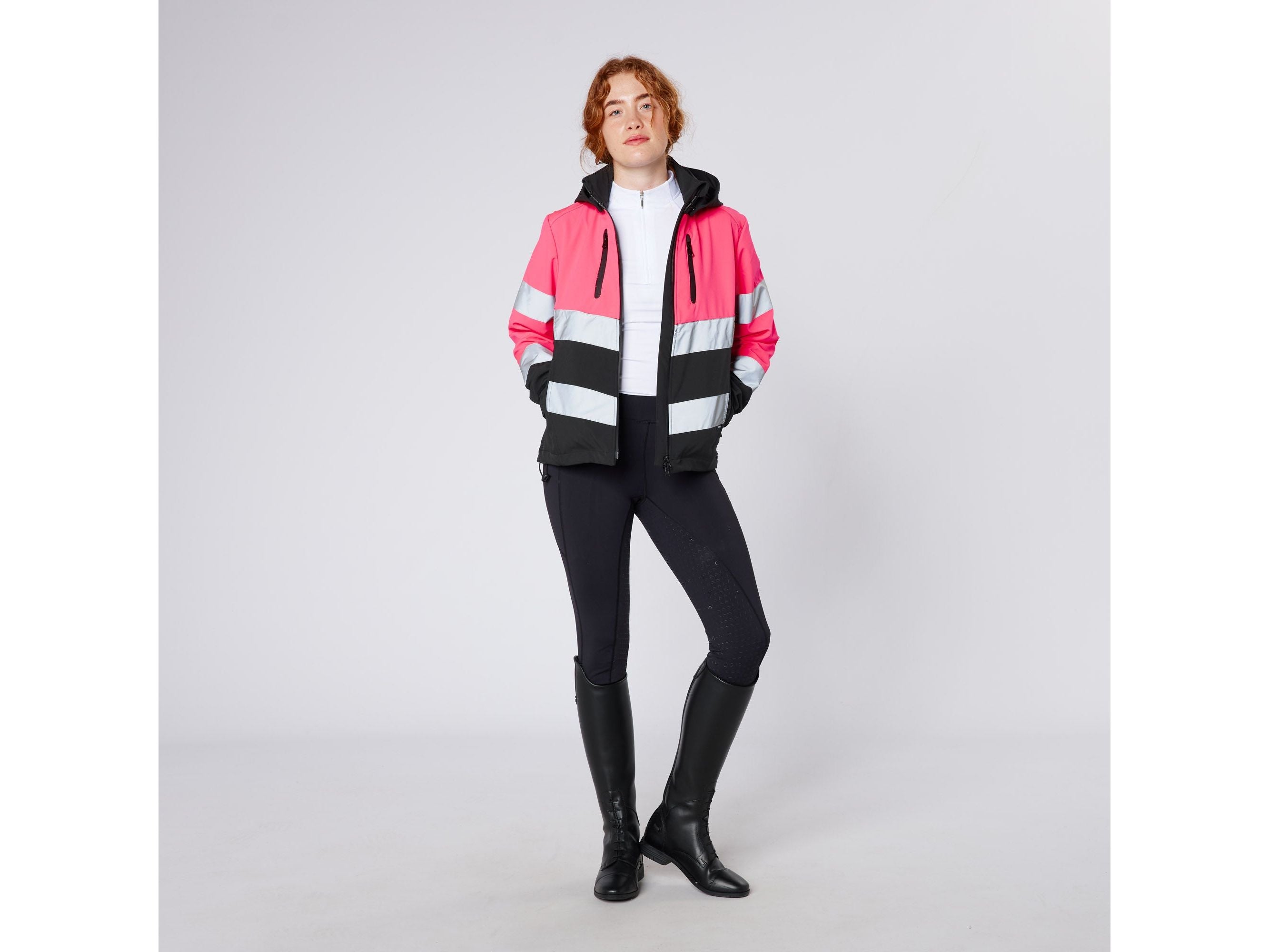 Water Repellent Hi Viz Jacket side view
