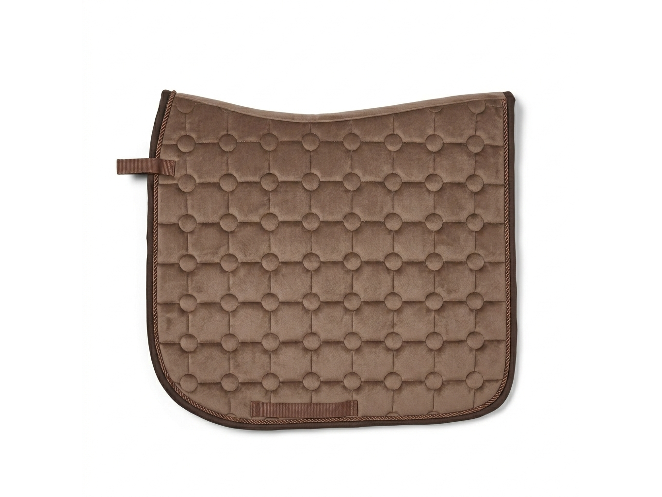Suede Dressage Saddlecloth Mocha