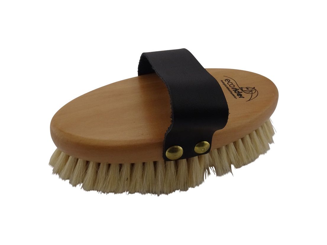 Ecosoft Goat Hair Body Brush detail view