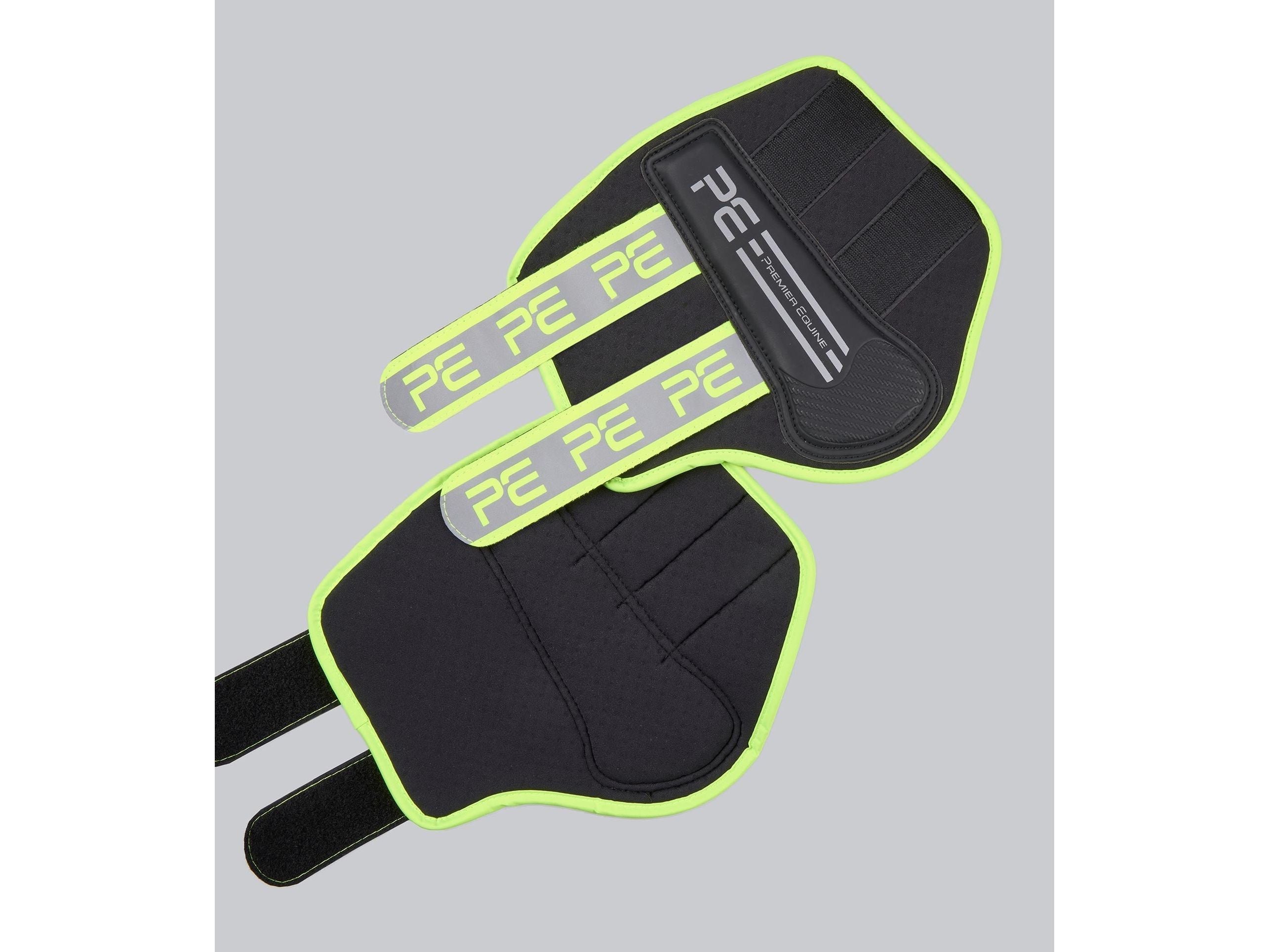 Reflective Brushing Boots Yellow/Silver Yellow