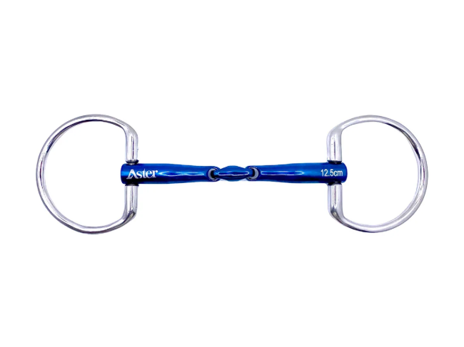 Aster Gentle Titanium Double Jointed Snaffle Fixed Ring