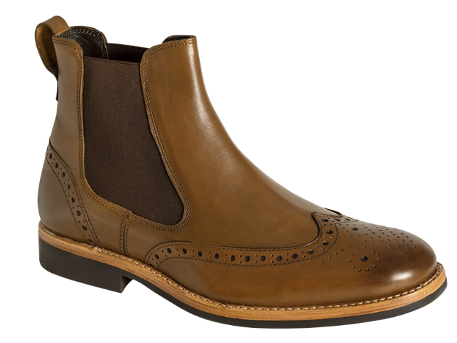 Hoggs of Fife Stanley Semi-Brogue Dealer Boots Men's Leather Country Size UK-11 RRP £160.00