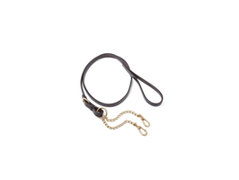 Lead with Brass Chain side view