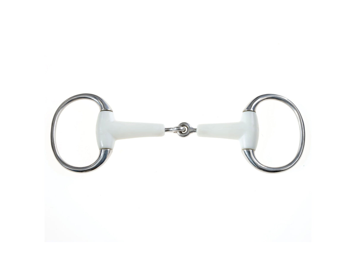 Korsteel Flexi Mouth Jointed Eggbutt Snaffle Bit - Ivory