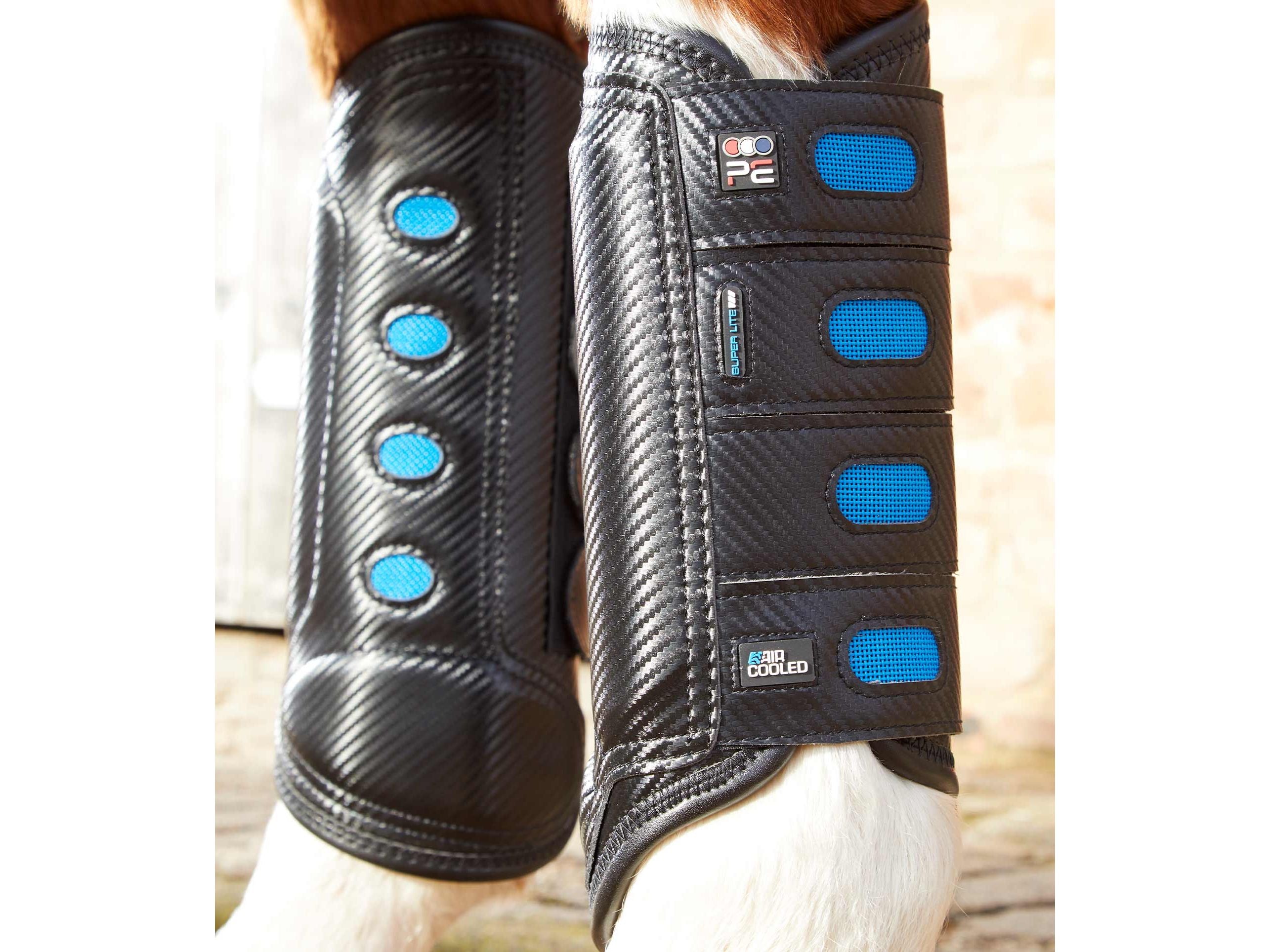 Air Cooled Super Lite Carbon Tech Eventing/Racing Boots Black Hind Black