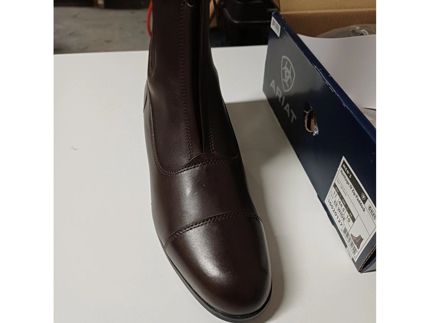 Ariat Mens Heritage IV Zip Paddock Boot 10020127 UK 10 WIDE BROWN