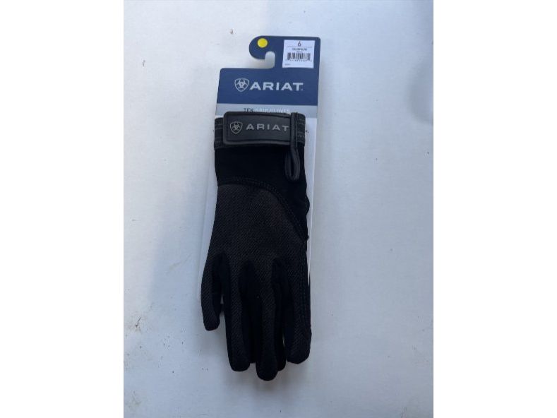 Ariat TEK Grip Gloves Size 6 Black RRP £28.00