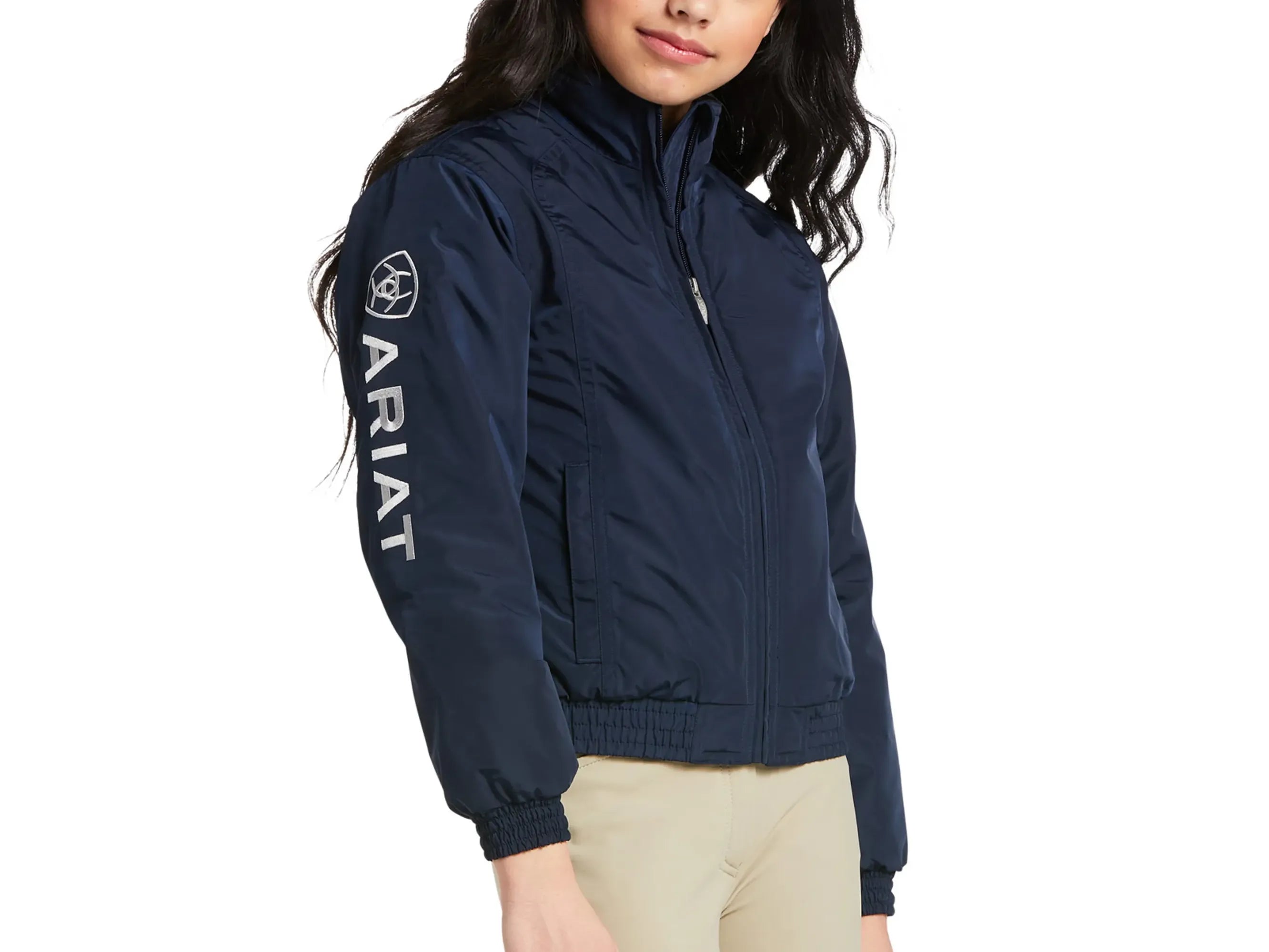 Ariat Youth Team Stable Unisex Jacket UK Small (8yrs) Navy RRP £75.00