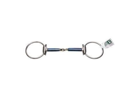 Bombers Bits Petros Jointed Snaffle Loose Ring Eggbutt