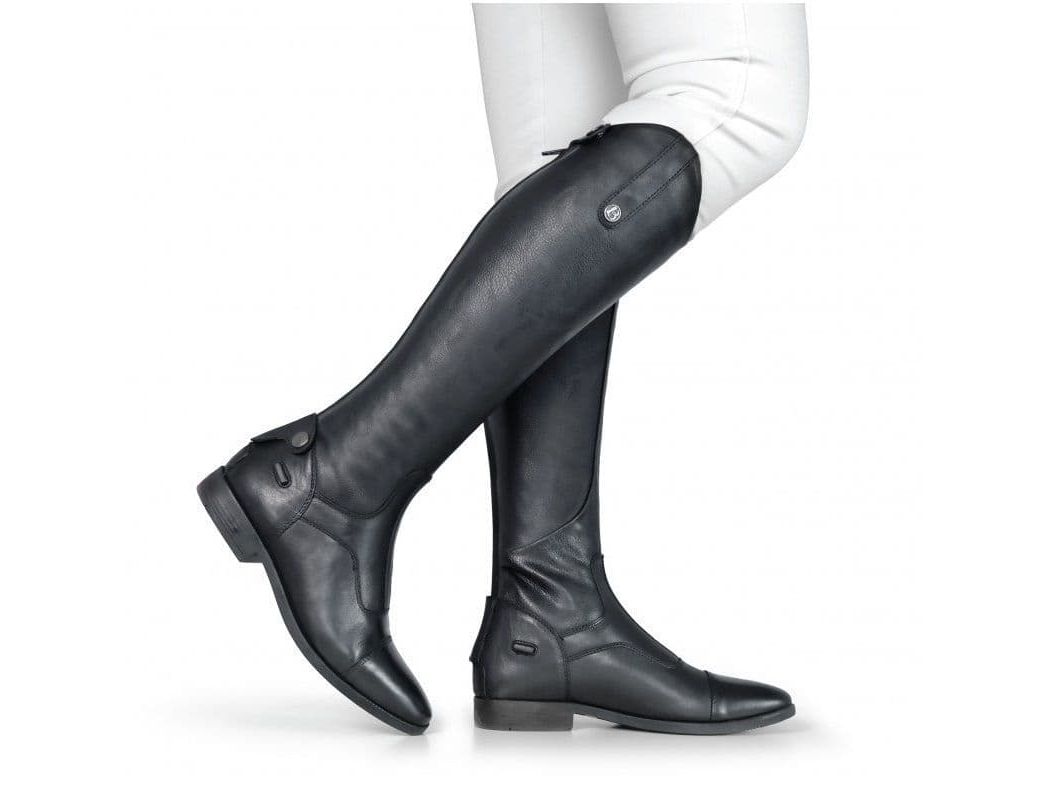 Brogini Casperia V2 Long Black Plain Front Riding Boots