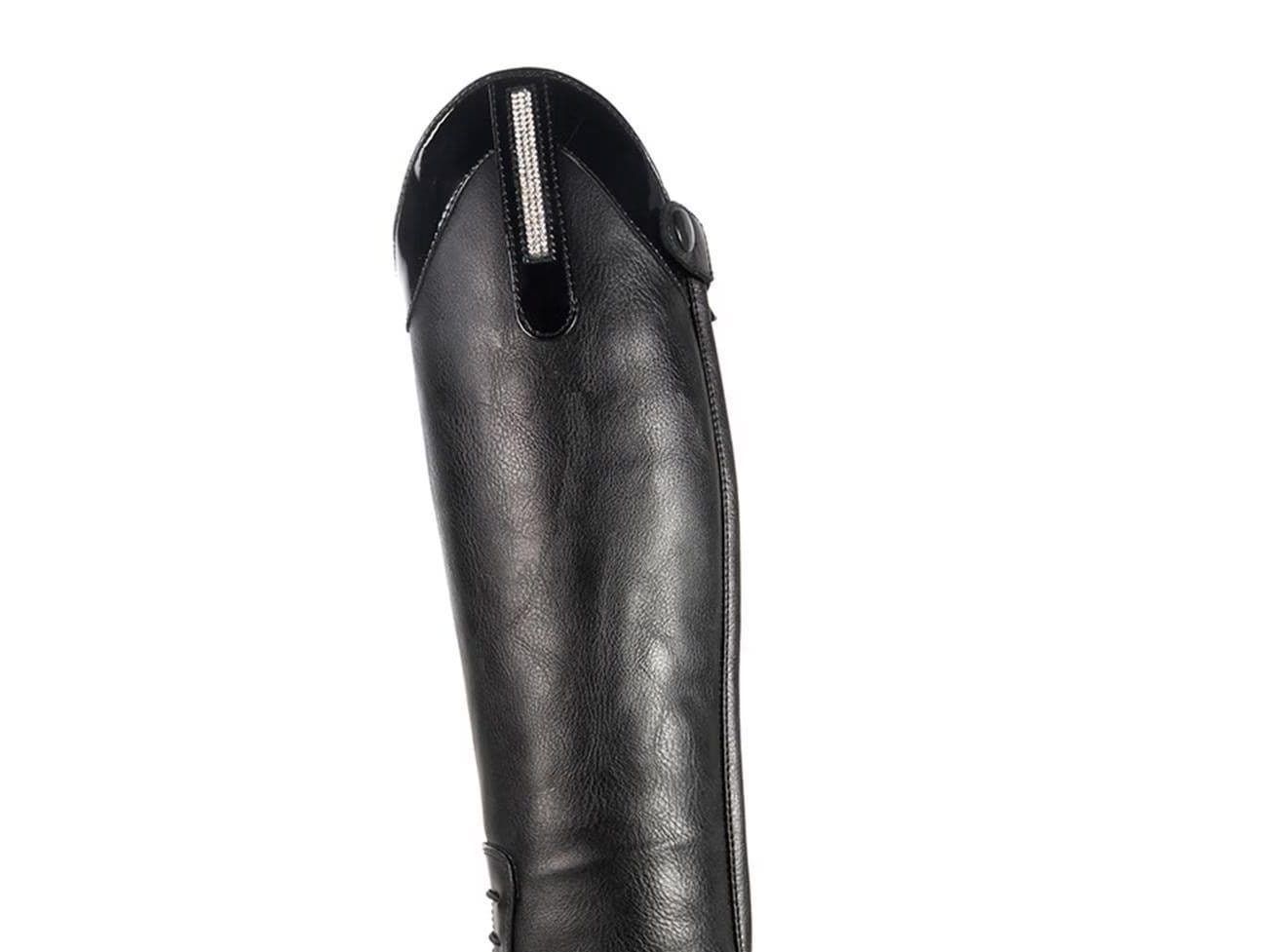 Brogini Kids Como Piccino Black Patent Top Riding Boots