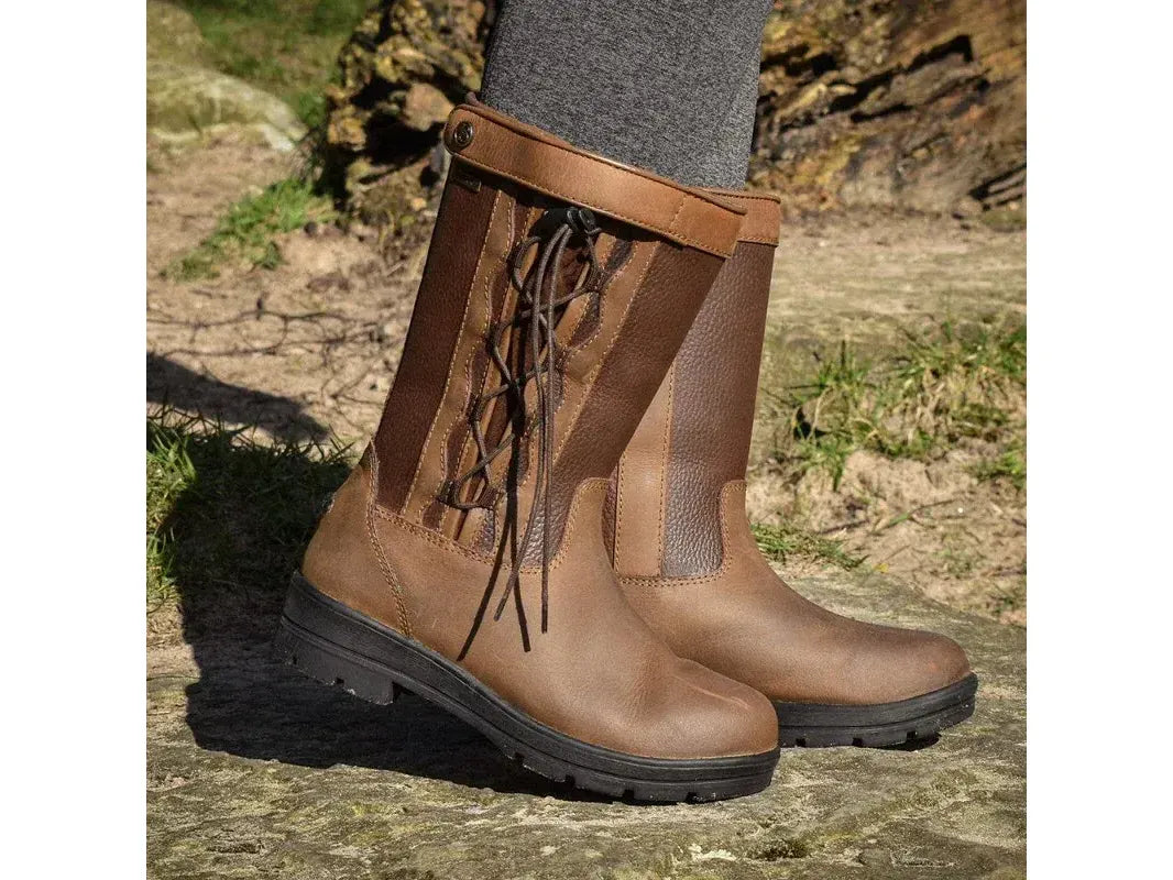 Brogini Tetbury Short Ankle Womens Brown Country Boots