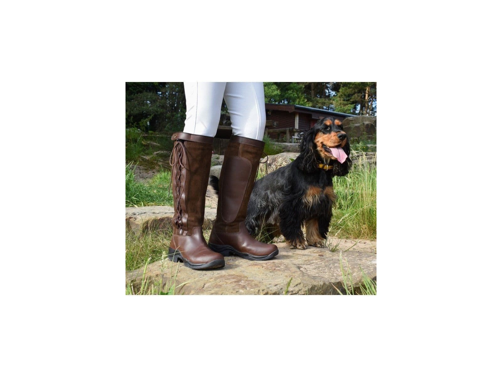 Brogini Winchester Womens Lace-up Brown Country Boots