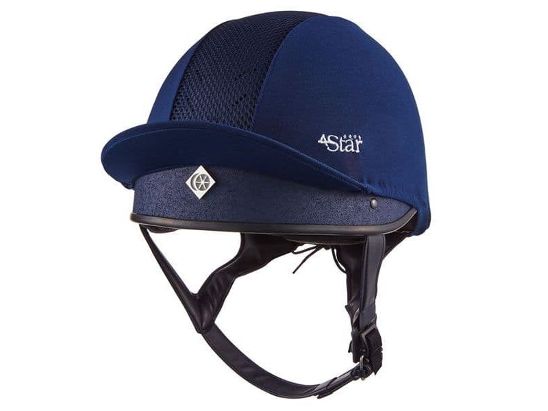 Charles Owen 4 Star Jockey Skull - Navy