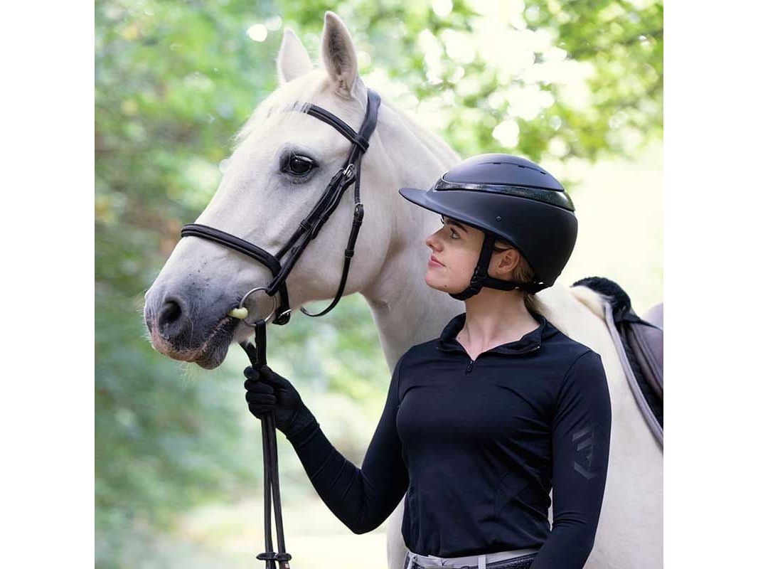 Charles Owen Esme Luna Riding Helmet - Black