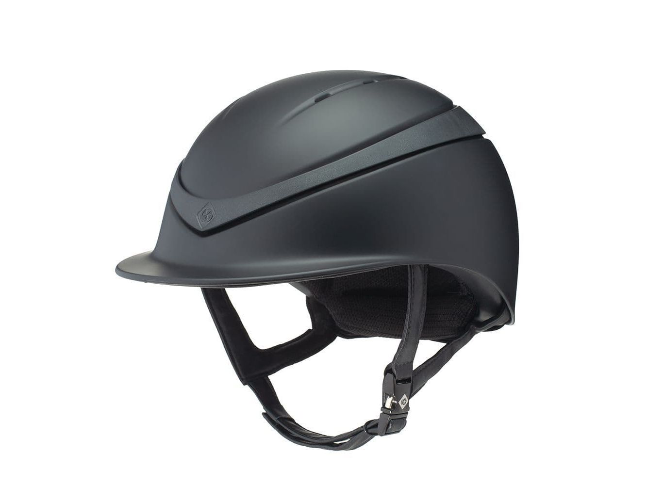 Charles Owen Halo Riding Helmet - Black Matte/Black Matte