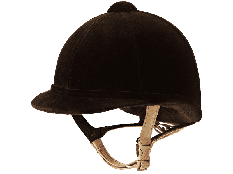 Charles Owen Hampton Riding Helmet - Brown