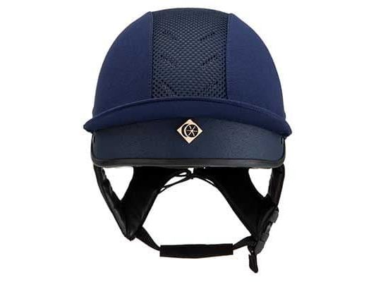 Charles Owen Harlow MS1 Pro Jockey Skull with MIPS - Navy/Rose Gold
