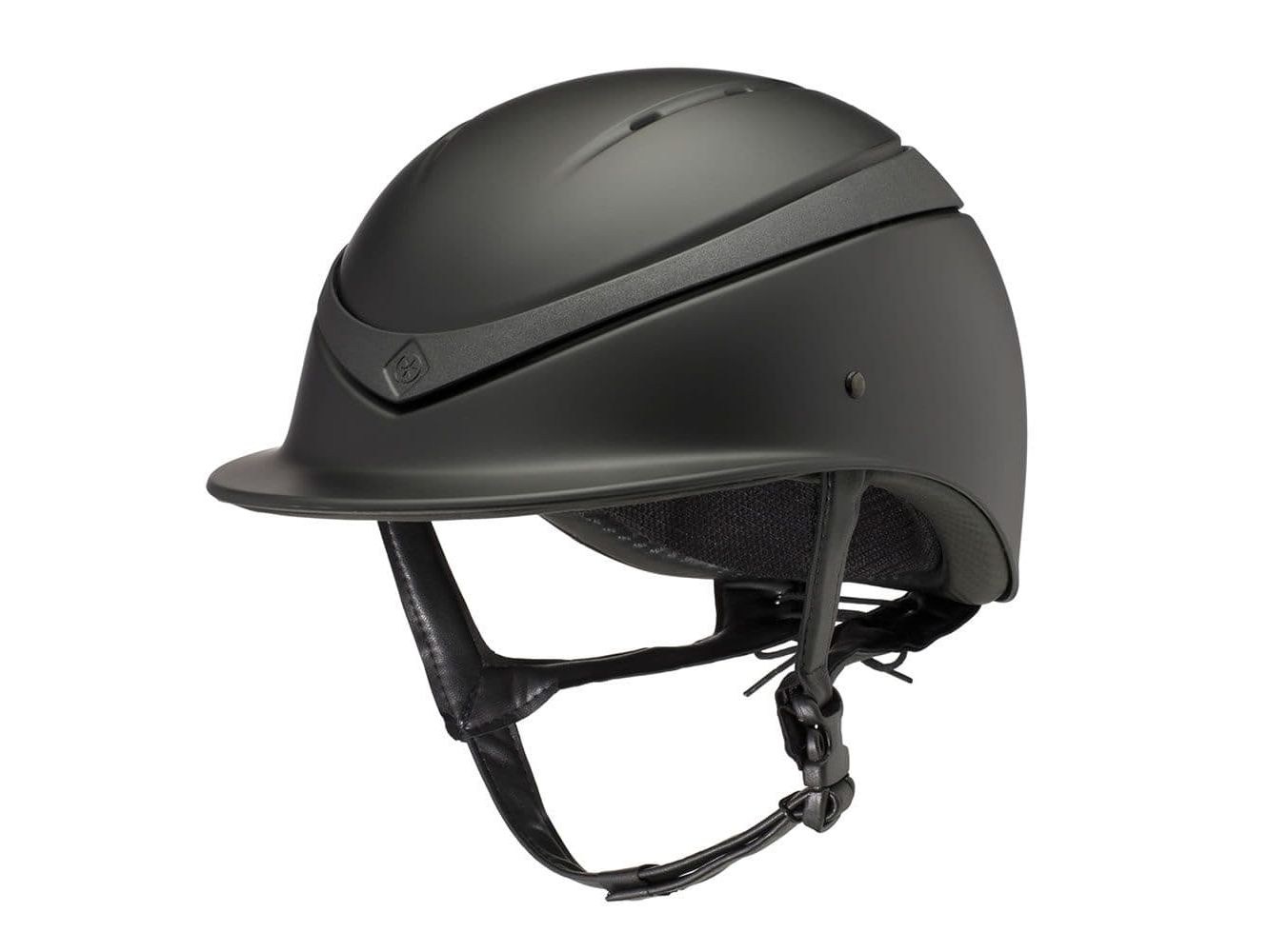 Charles Owen Luna Riding Helmet - Black Matt / Black Matt