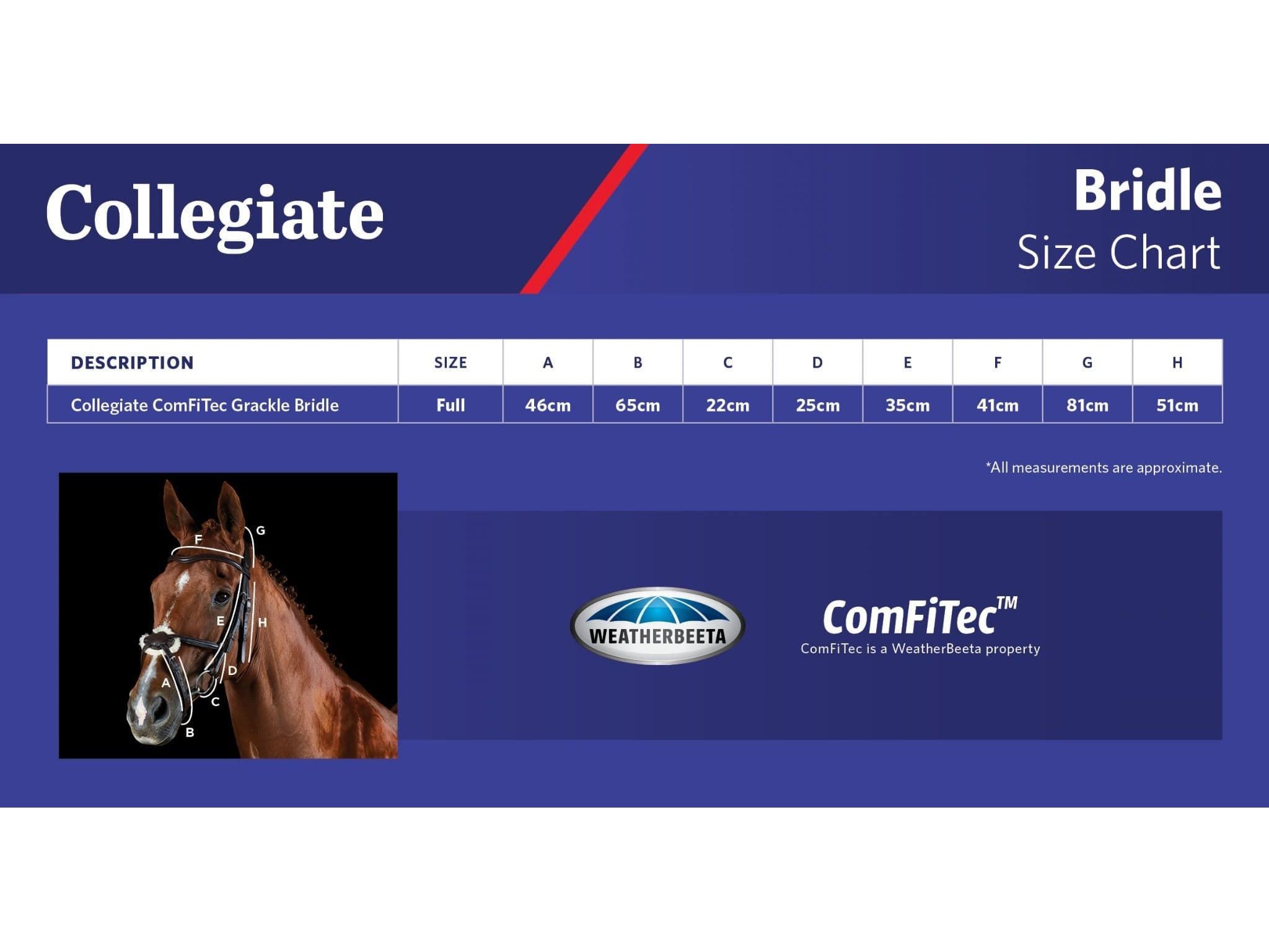 Collegiate Comfitec Grackle Bridle